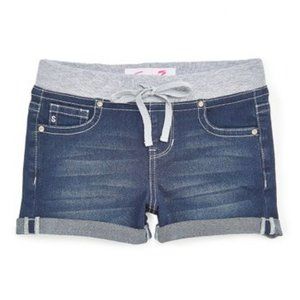 Seven7 Knit Waist Denim Shorts - Girls, Size 10